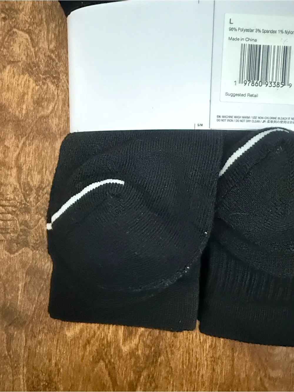 Jordan Black Crew Socks with White Jumpman Logo - 6 Pack